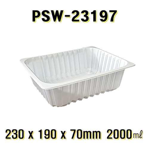 엔터팩 PSW-23197 600개 실링용기 자동포장 감자탕 사각 닭볶음탕 백숙 찜